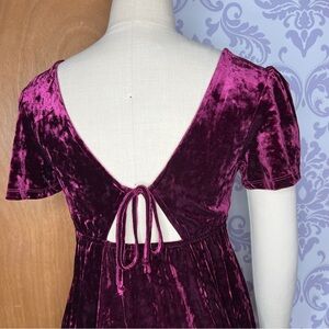 Girls Crushed Velvet Holiday Dress